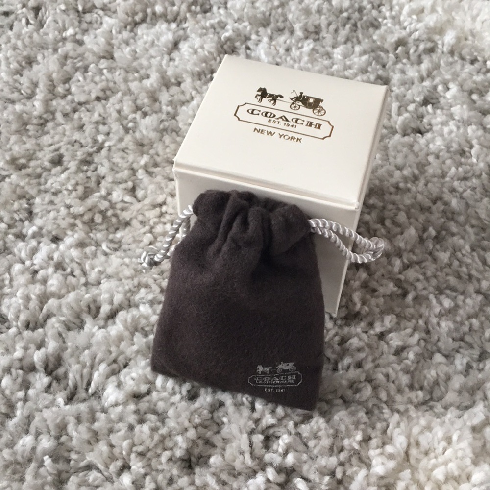 Coach jewelry bag and box